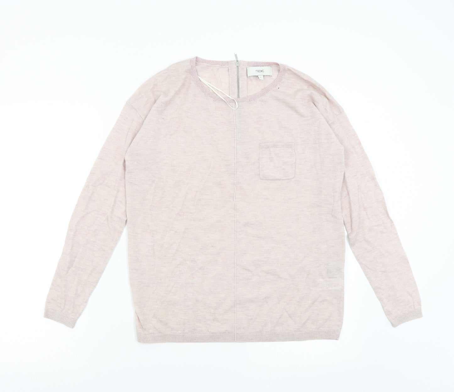 NEXT Womens Pink  Knit Pullover Jumper Size 8