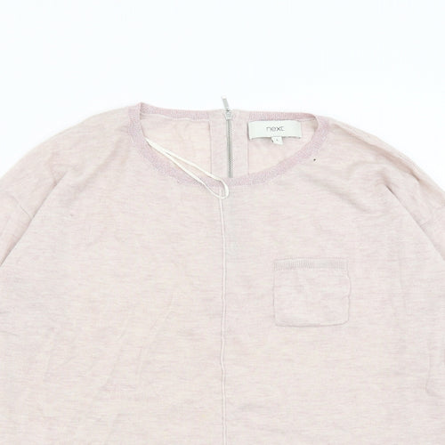 NEXT Womens Pink  Knit Pullover Jumper Size 8