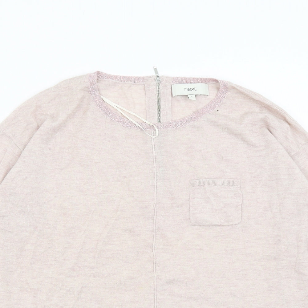 NEXT Womens Pink  Knit Pullover Jumper Size 8