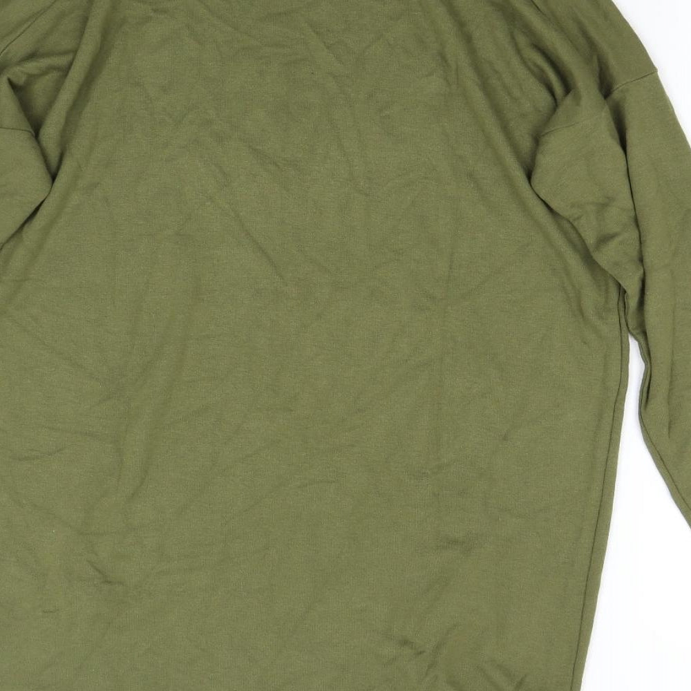 Topshop Womens Green   Pullover Sweatshirt Size 8
