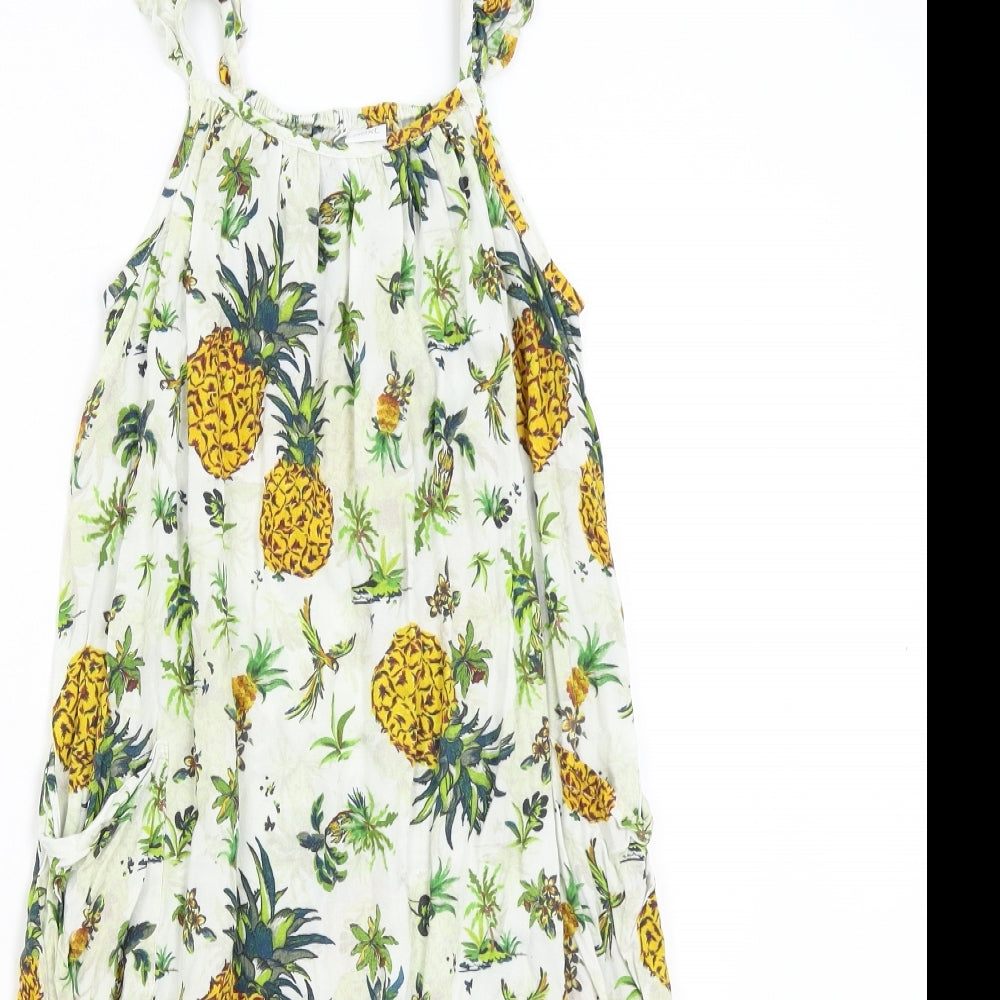 NEXT Girls Multicoloured Floral  Jumpsuit One-Piece Size 3-4 Years