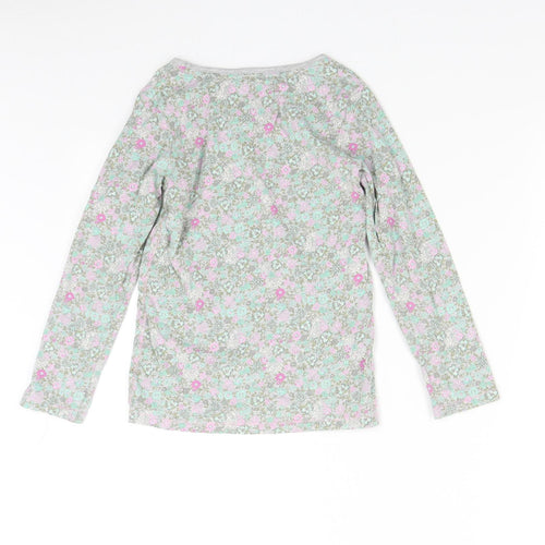 NEXT Girls Multicoloured Floral  Basic T-Shirt Size 8 Years