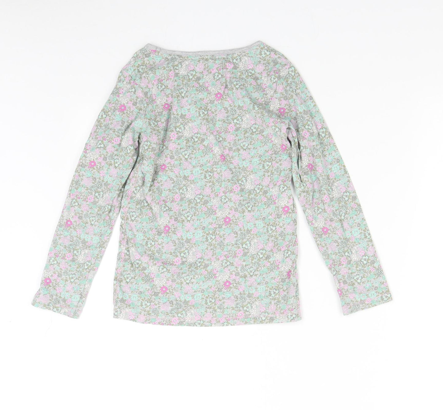 NEXT Girls Multicoloured Floral  Basic T-Shirt Size 8 Years