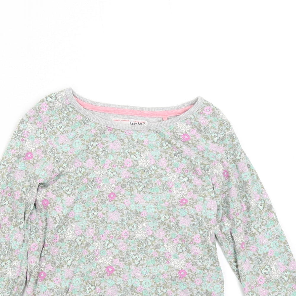 NEXT Girls Multicoloured Floral  Basic T-Shirt Size 8 Years
