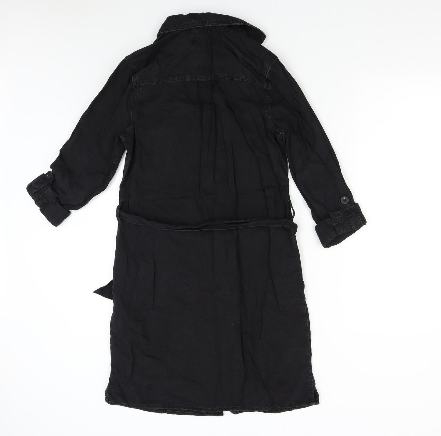 New Look Womens Black   Shirt Dress  Size 8