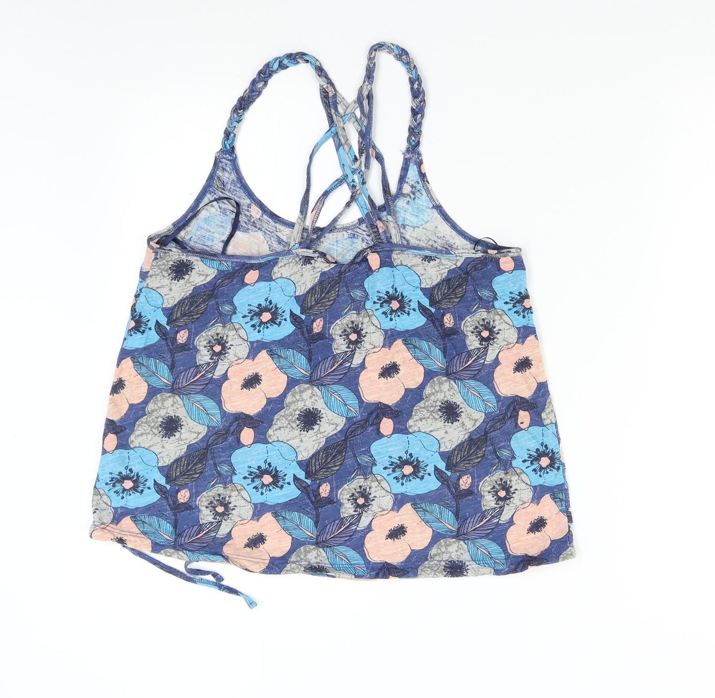 Mantaray Womens Blue Floral  Camisole Tank Size 14