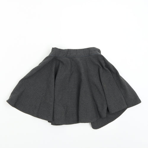 M&S Girls Grey   Mini Skirt Size 5-6 Years