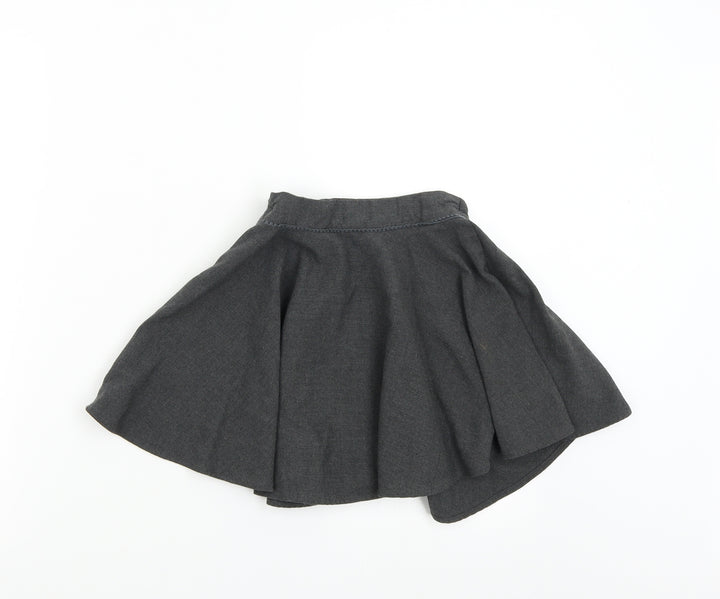 M&S Girls Grey   Mini Skirt Size 5-6 Years