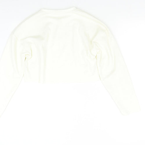 Zara Womens Ivory   Pullover Sweatshirt Size S