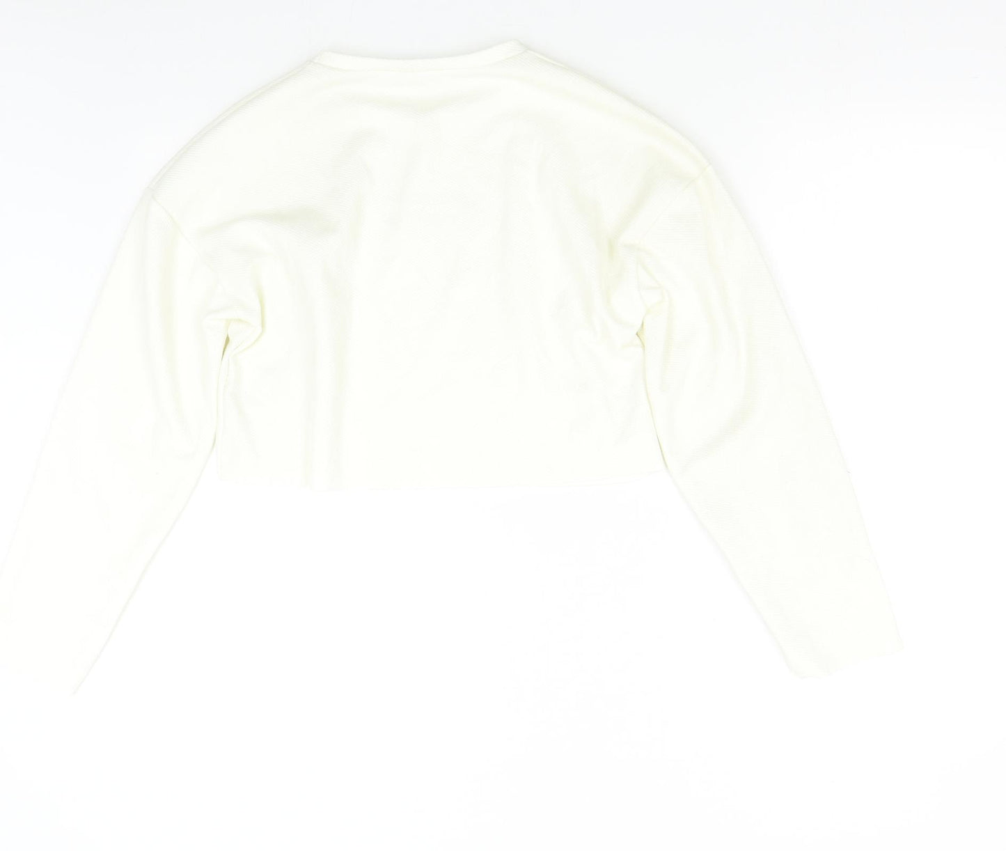 Zara Womens Ivory   Pullover Sweatshirt Size S