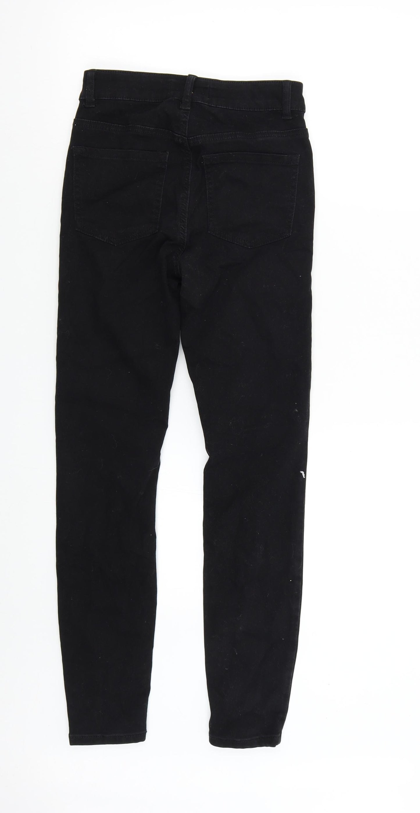 Primark Womens Black  Denim Skinny Jeans Size 8 L28 in