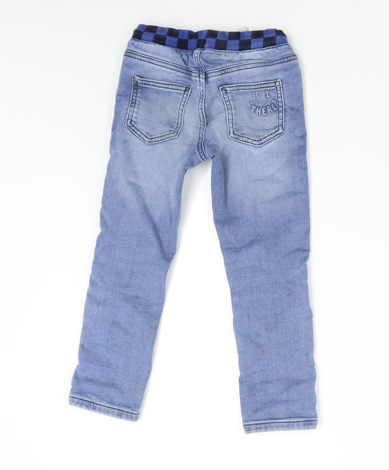 M&S Boys Blue  Denim Skinny Jeans Size 4-5 Years
