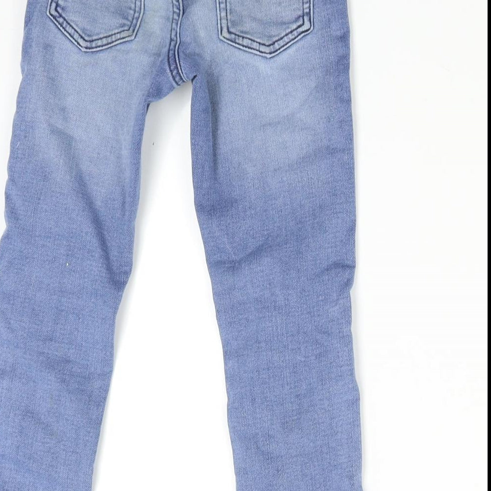 M&S Boys Blue  Denim Skinny Jeans Size 4-5 Years