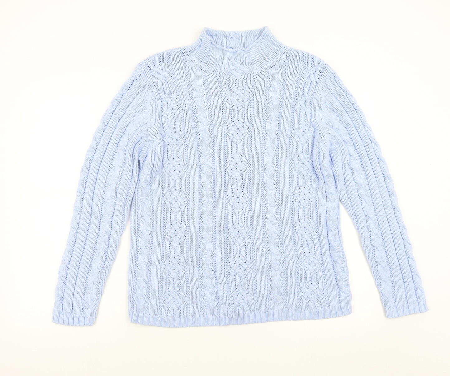 M&S Womens Blue  Knit Pullover Jumper Size 14