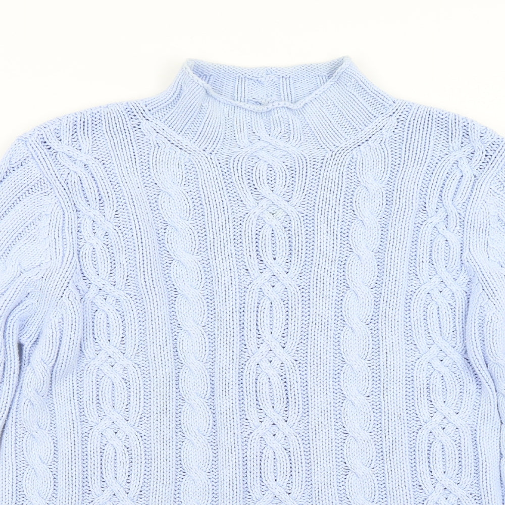 M&S Womens Blue  Knit Pullover Jumper Size 14
