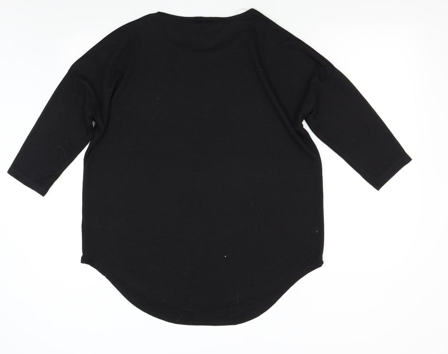 Beloved Womens Black  Knit Pullover Jumper Size XL