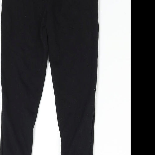 M&S Boys Black   Jogger Trousers Size 5-6 Years