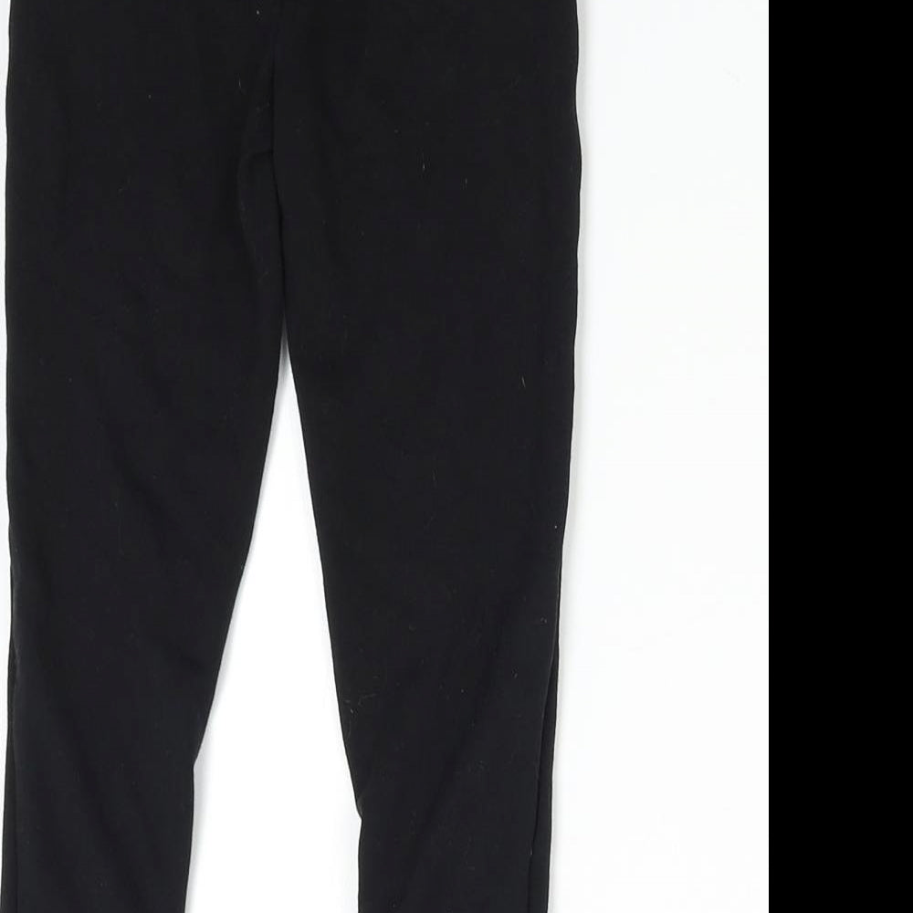 M&S Boys Black   Jogger Trousers Size 5-6 Years