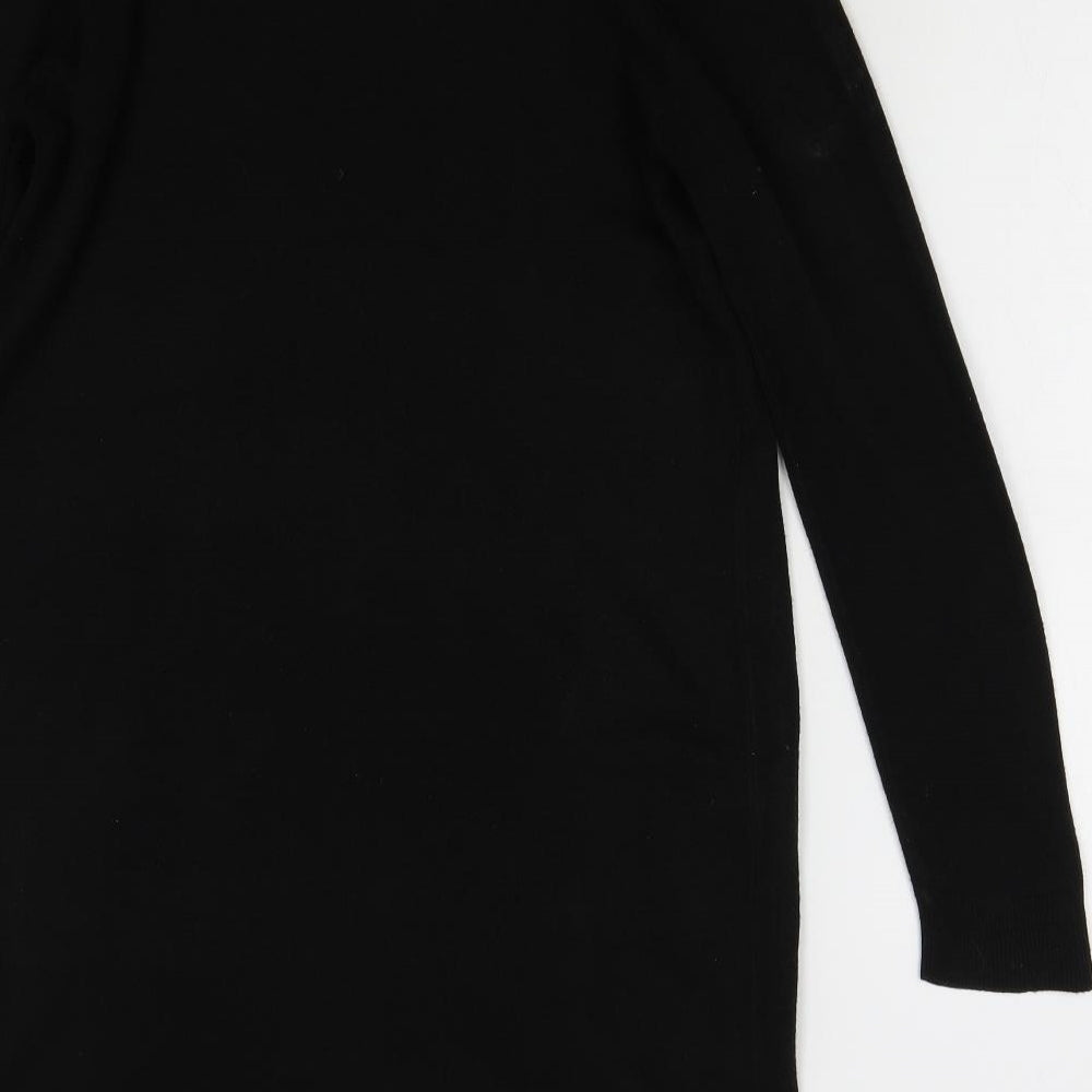 TU Womens Black  Knit Jumper Dress  Size 16