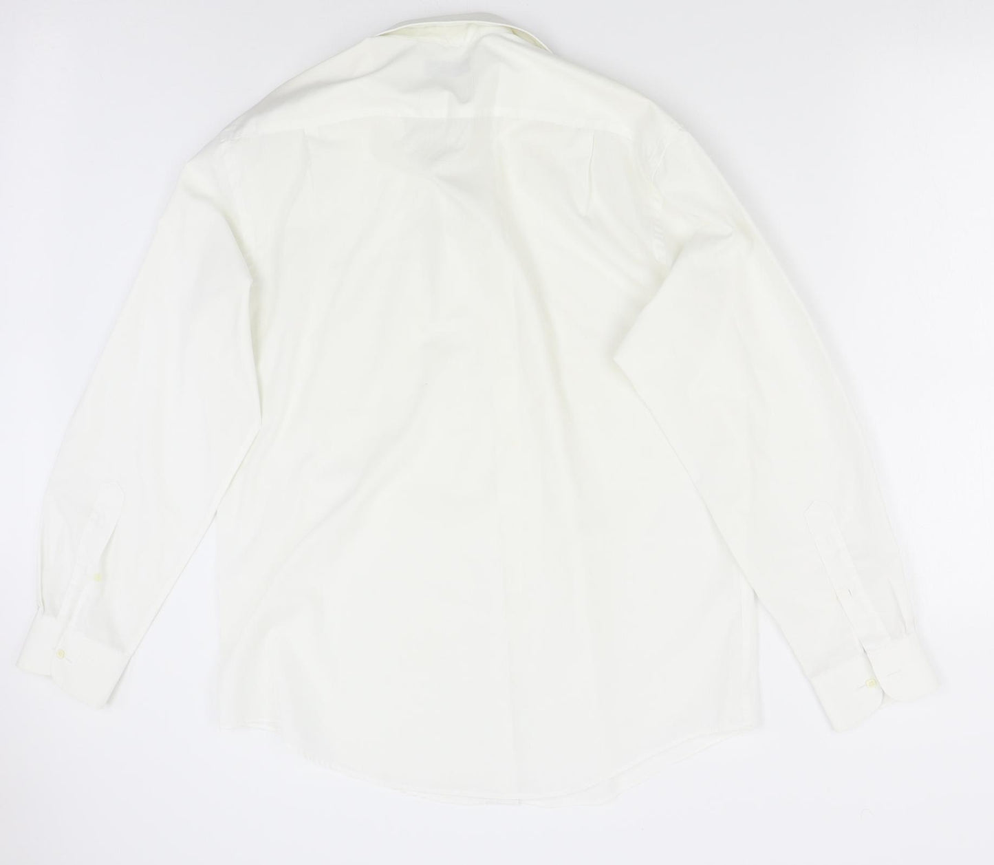 Pierre Balman Mens Ivory    Button-Up Size 15.5