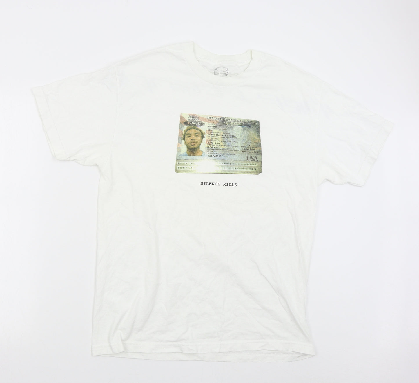 Preworn Womens White   Basic T-Shirt Size L