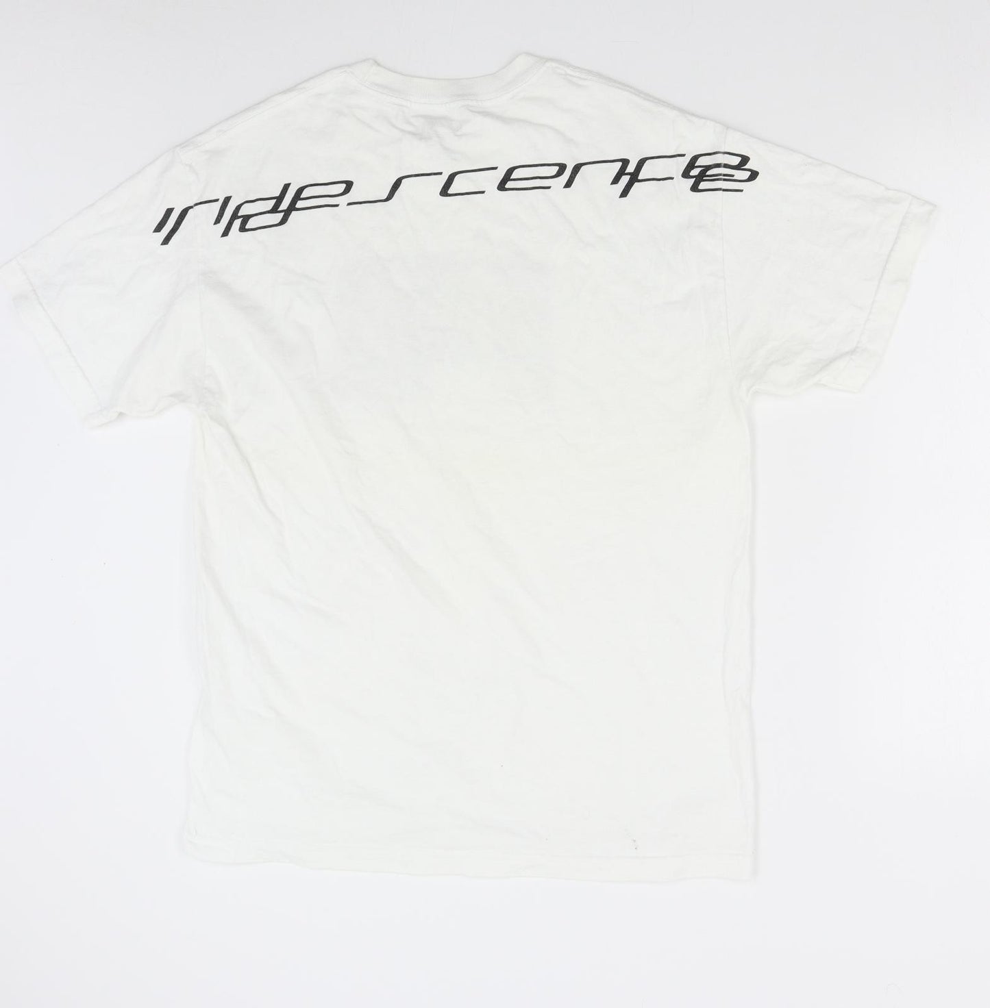 Preworn Womens White   Basic T-Shirt Size L