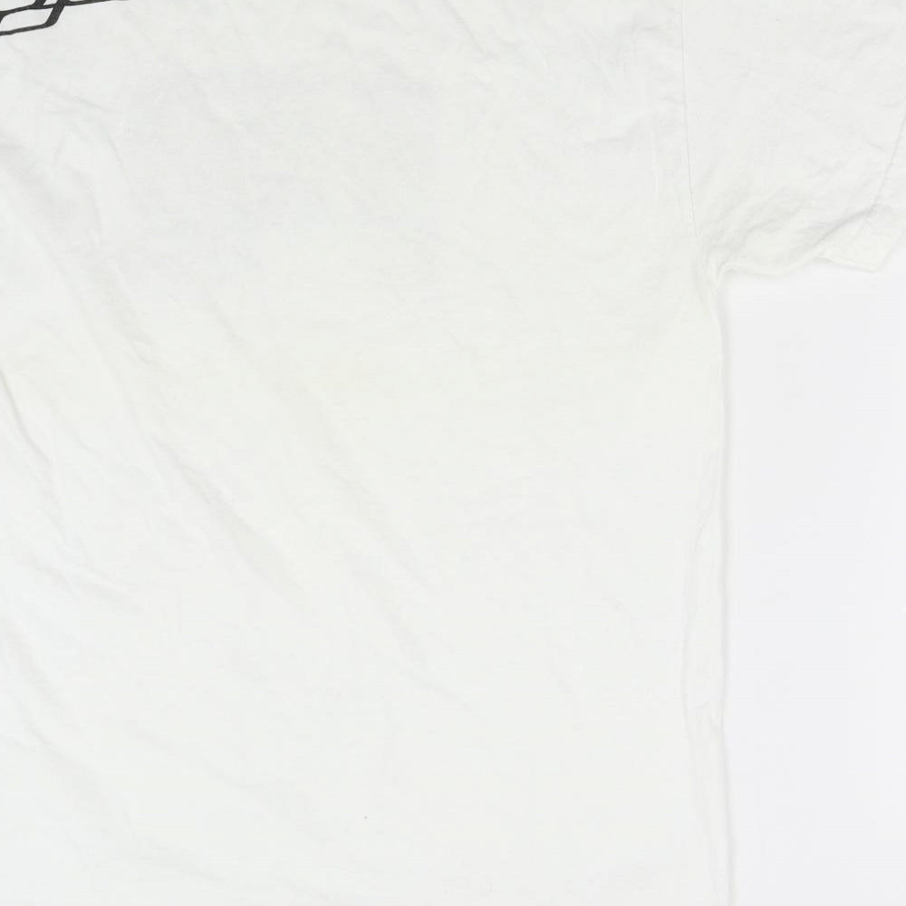 Preworn Womens White   Basic T-Shirt Size L