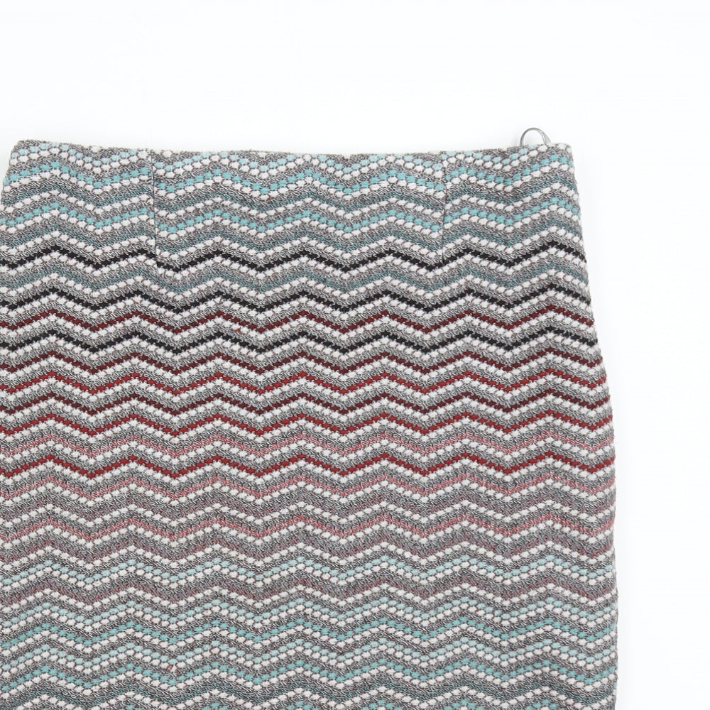 TU Womens Multicoloured Geometric  Straight & Pencil Skirt Size 14