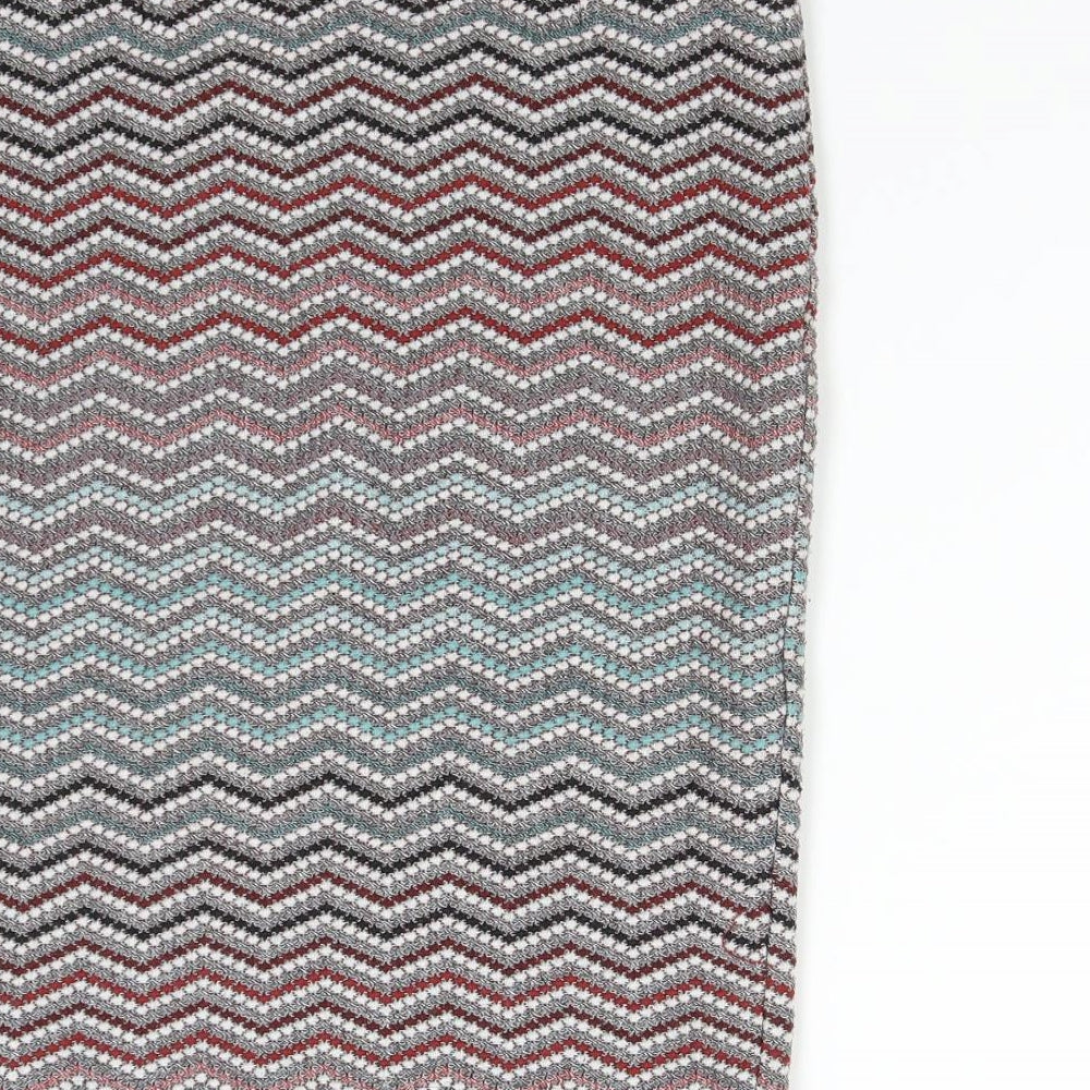 TU Womens Multicoloured Geometric  Straight & Pencil Skirt Size 14