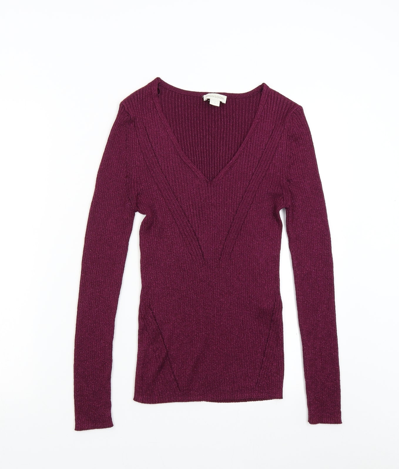 Monsoon Womens Pink  Knit Pullover Jumper Size 12