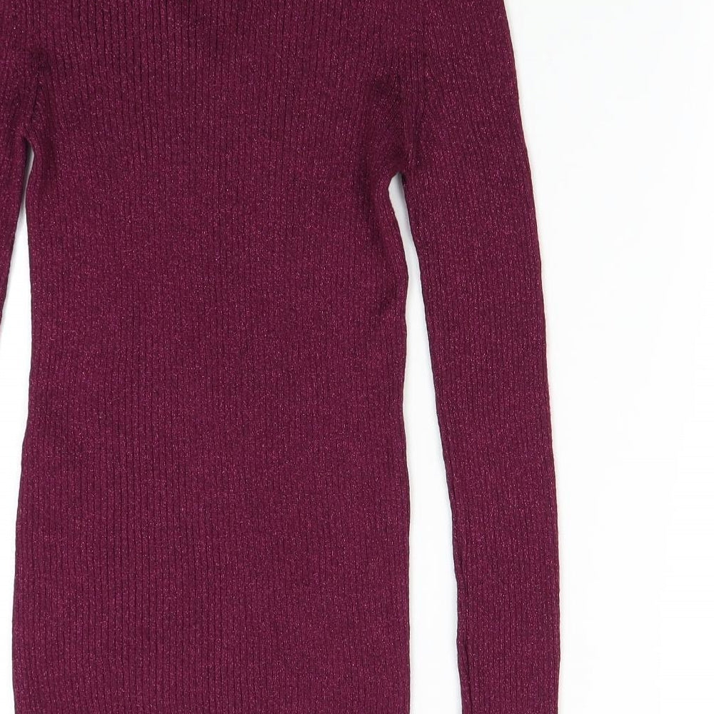 Monsoon Womens Pink  Knit Pullover Jumper Size 12