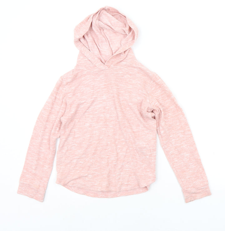 Matalan Girls Pink   Pullover Hoodie Size 8 Years