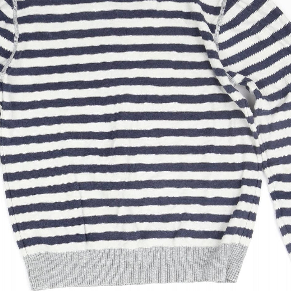 NEXT Boys Blue Striped  Pullover Jumper Size 13 Years