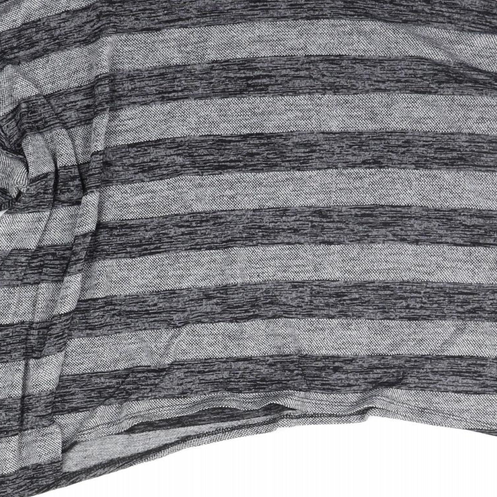 Saloos Womens Grey Striped  Pullover Jumper Size 16