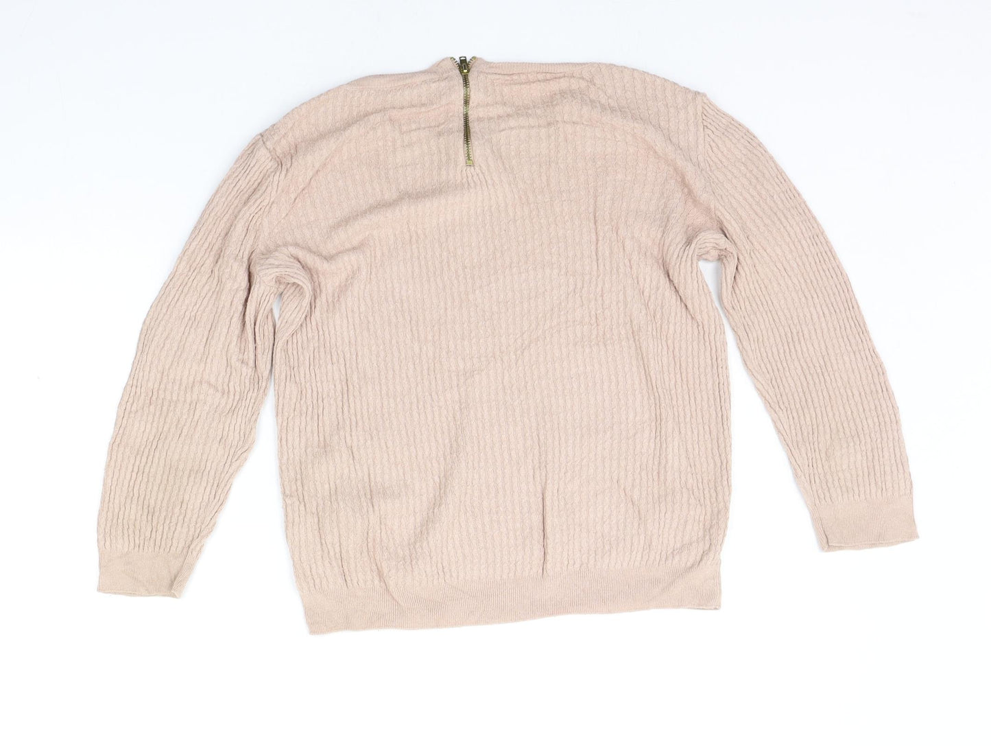Dorothy Perkins Womens Beige   Pullover Jumper Size 10
