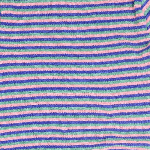 Berksha Girls Blue Striped  Pullover Jumper Size M