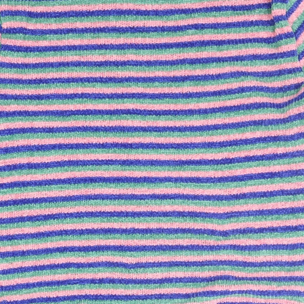 Berksha Girls Blue Striped  Pullover Jumper Size M
