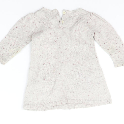 Mothercare Baby Beige   Jumper Dress  Size 3-6 Months