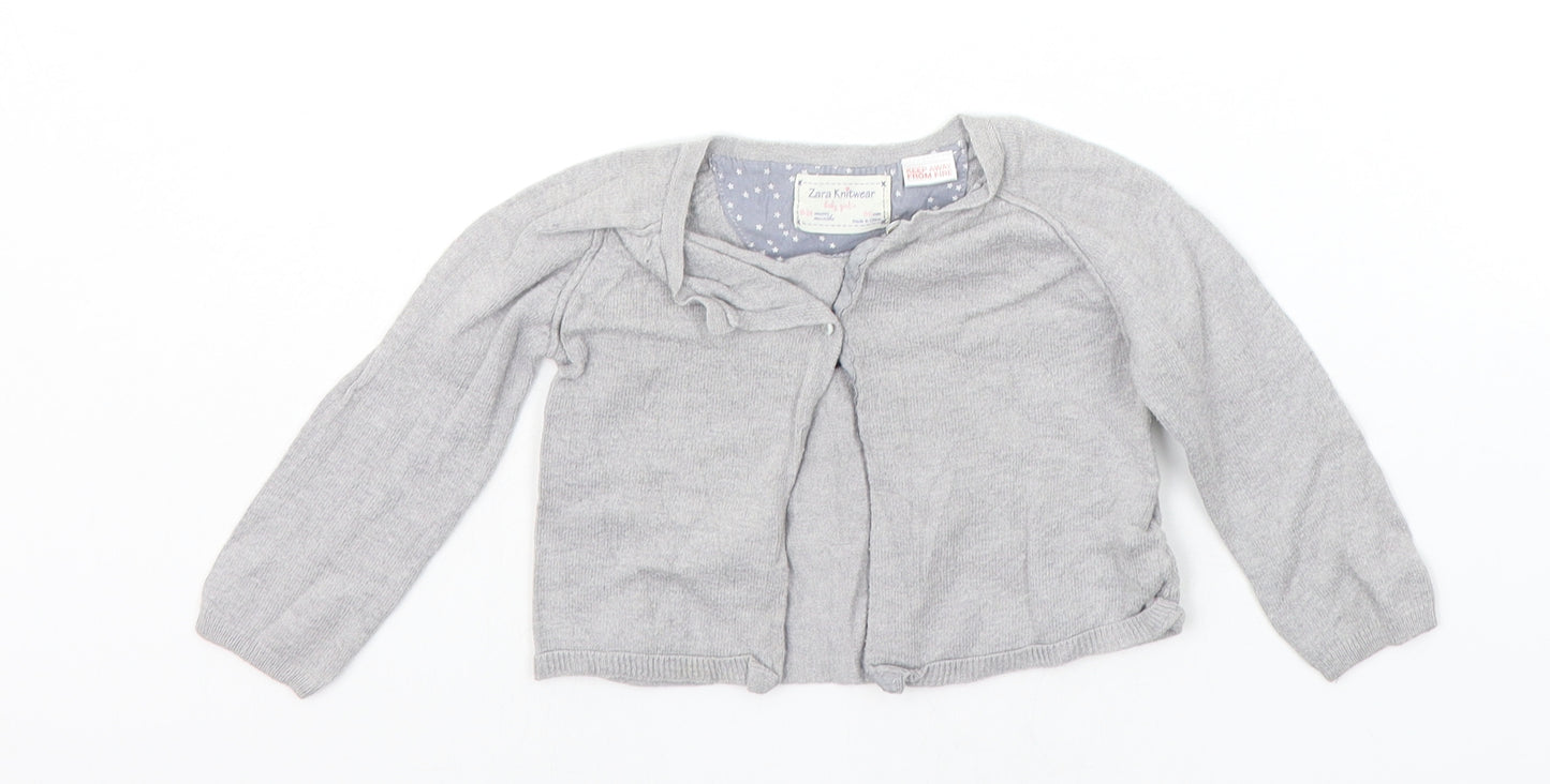Zara Baby Grey   Cardigan Jumper Size 18-24 Months