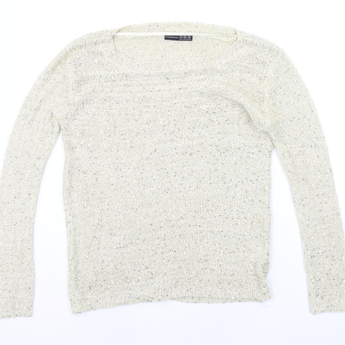 Atmosphere Womens Gold   Pullover Jumper Size 10  - SEQUIN