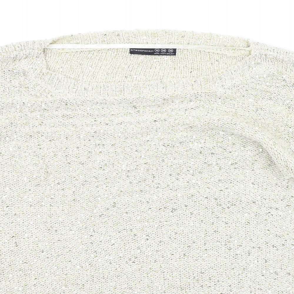 Atmosphere Womens Gold   Pullover Jumper Size 10  - SEQUIN