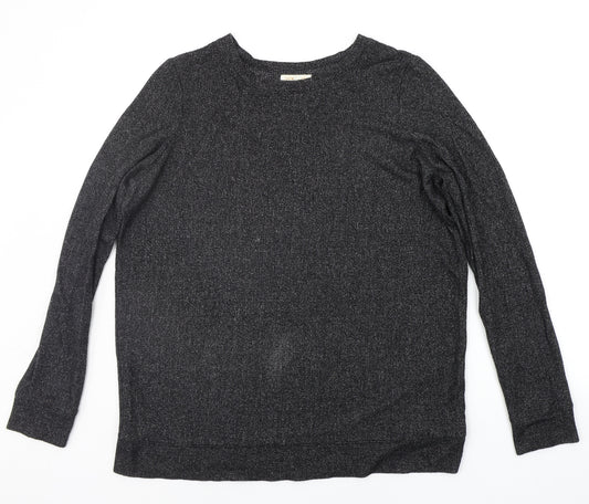 Front view of F&F women’s black jumper, size UK 14