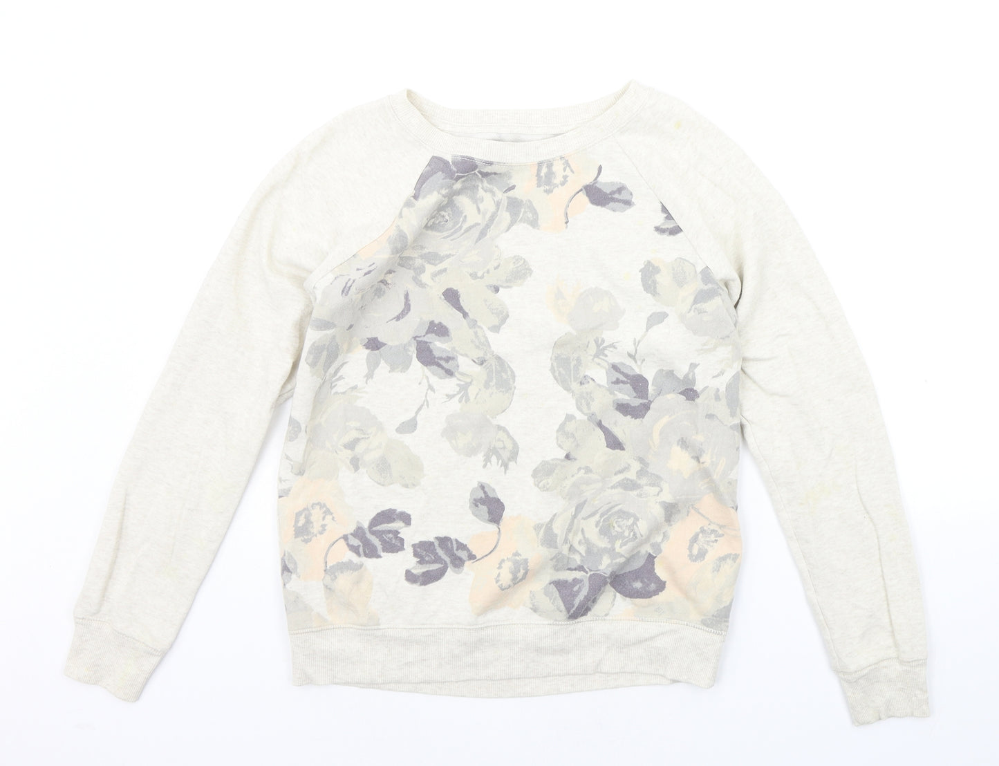 Aerie Womens Beige Floral  Pullover Jumper Size 12