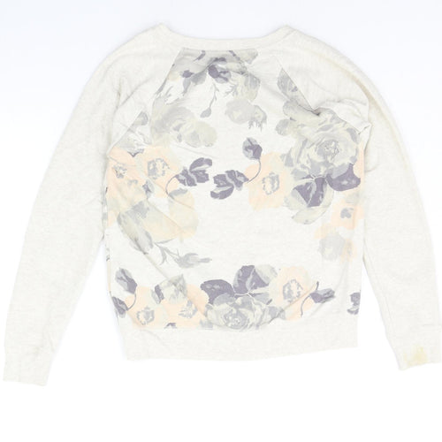 Aerie Womens Beige Floral  Pullover Jumper Size 12