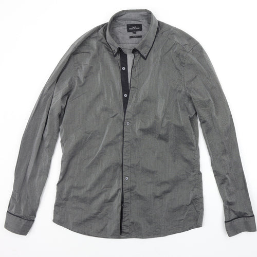 NEXT Mens Grey    Button-Up Size L