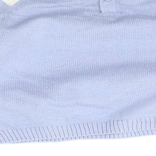 Earlydays Baby Blue Striped  Pullover Jumper Size 6-9 Months  - bear