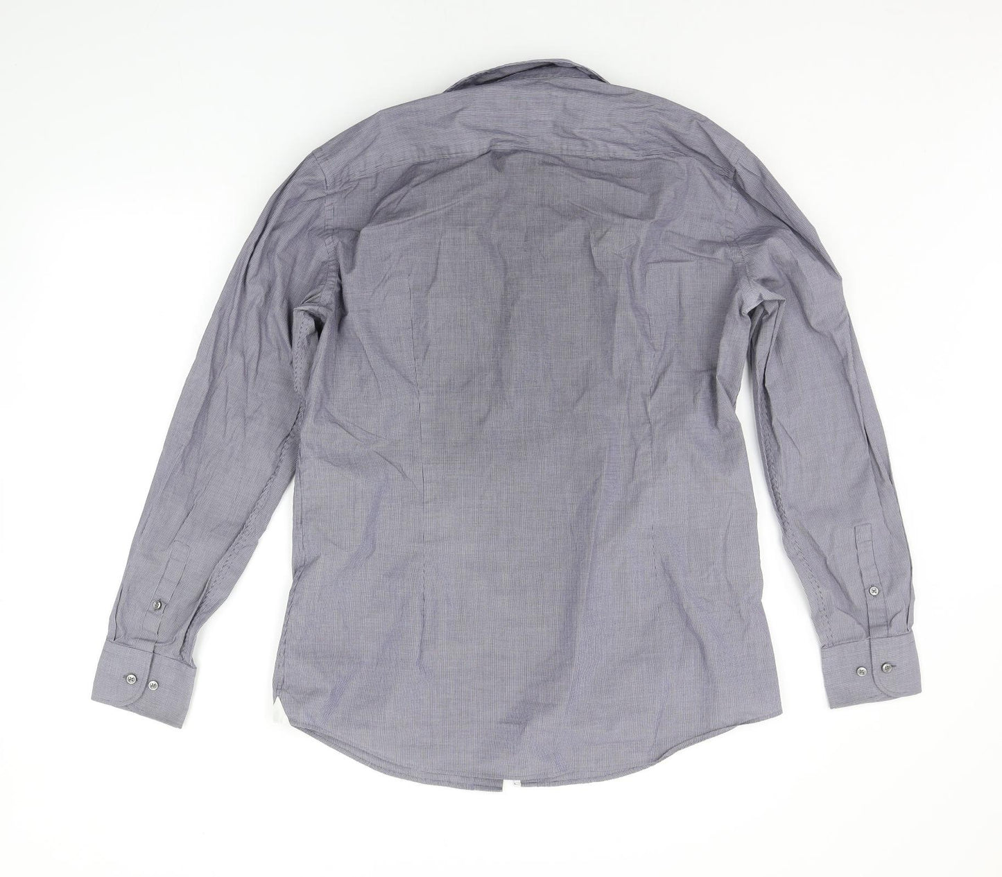 HUGO BOSS Mens Blue    Button-Up Size 16