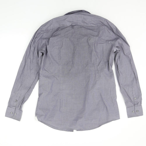 HUGO BOSS Mens Blue    Button-Up Size 16