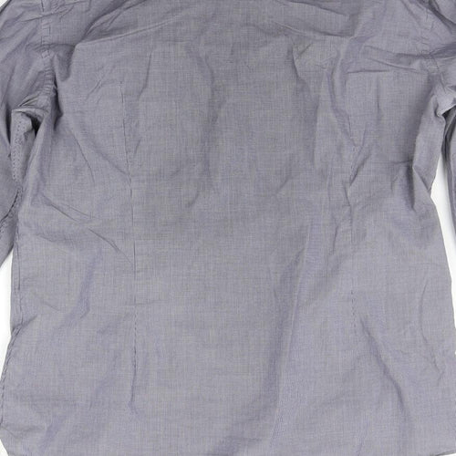 HUGO BOSS Mens Blue    Button-Up Size 16