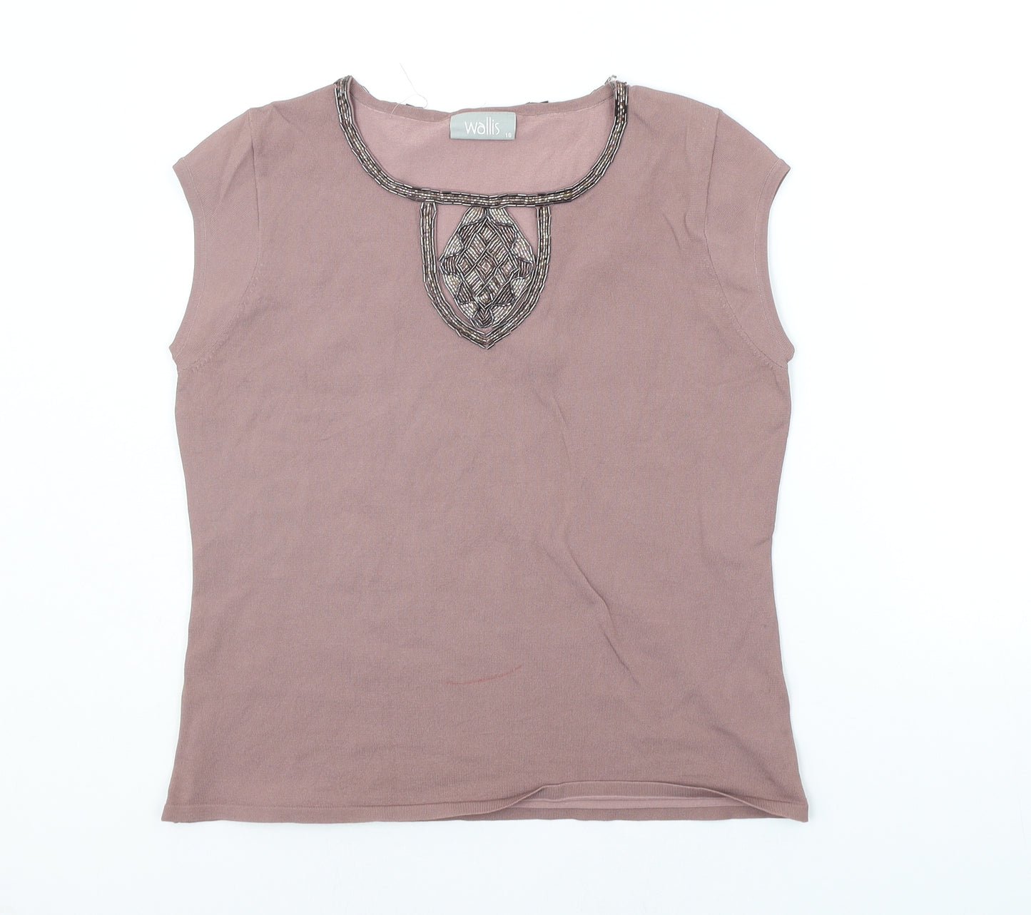 Wallis Womens Pink   Basic T-Shirt Size 16